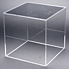 アクリルケース・正方形型（台座の色：透明・白・黒・乳半
