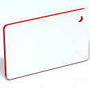プラスプレート　表彫り用（2層板）　元板色：赤板　塗装色：白