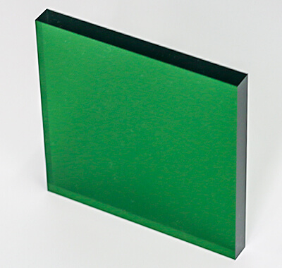 カラーステージ 片面マット グリーンカラー 板厚(10ミリ)100mm×100mm