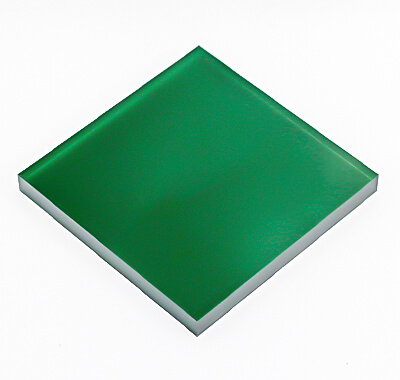 カラーステージ 片面マット グリーンカラー 板厚(10ミリ)100mm×100mm