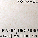 アクリワーロン PN-81(生なり無地)板厚(2ミリ)910×1820