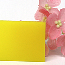 塩ビ板 カラー 半透明 カピロンK-7320 黄 板厚(2ミリ)300×450
