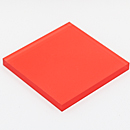 アクリルカラーステージ片面マット(オレンジ)板厚(10ミリ)100×100