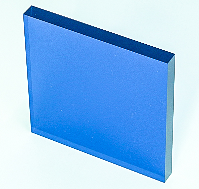 アクリルカラーステージ片面マット(コバルトブルー)板厚(10ミリ)100×100