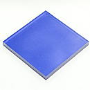 アクリルカラーステージ片面マット(コバルトブルー)板厚(10ミリ)100×100