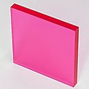 アクリルカラーステージ片面マット(ピンク)板厚(10ミリ)100×100