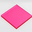 アクリルカラーステージ片面マット(ピンク)板厚(10ミリ)100×100