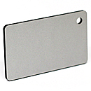 ナイガイ プラスプレート 黒板銀塗 表彫り用(2層板) 板厚(2ミリ)545×680
