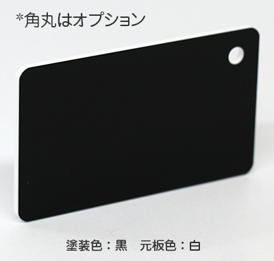 ナイガイ プラスプレート 白板黒塗 表彫り用(2層板) 板厚(2ミリ)545×680