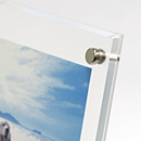 ノングレアフォトフレーム 透明 ハガキサイズ(100×148) テーパー加工 箱入りタイプ