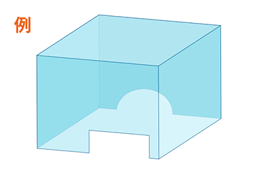 切欠き加工の例