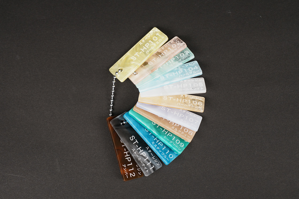 スターレジン カラーサンプル　ミュア（雲柄）シリーズ　12種類