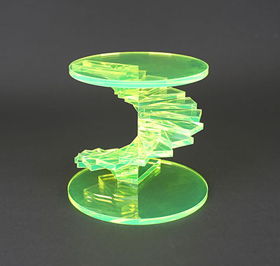 【規格】アクリル_スパイラル展示台　板厚5mm