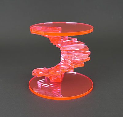 【規格】アクリル_スパイラル展示台　板厚5mm
