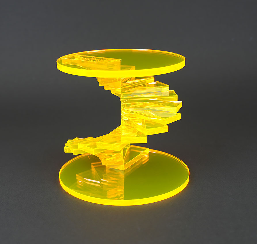 【規格】アクリル_スパイラル展示台　板厚5mm