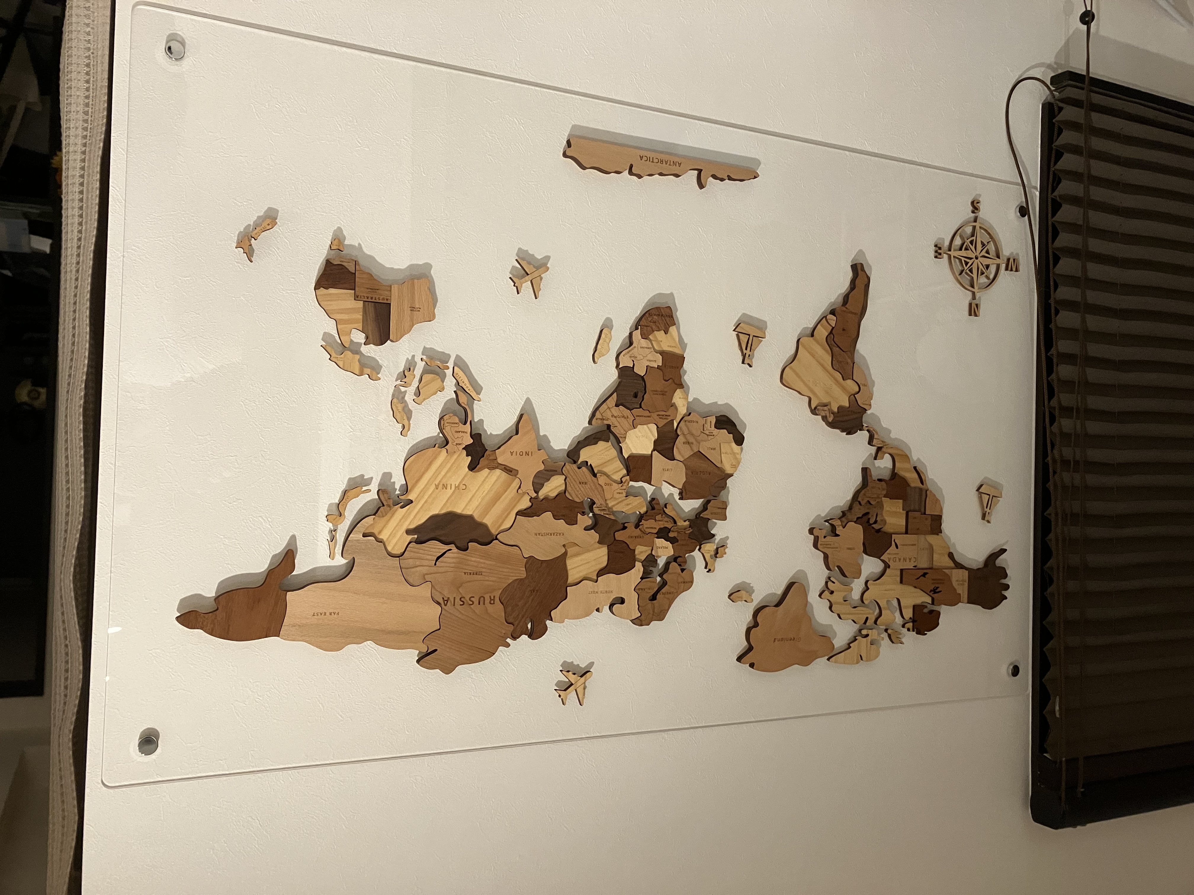 ウッドピースの世界地図のベース