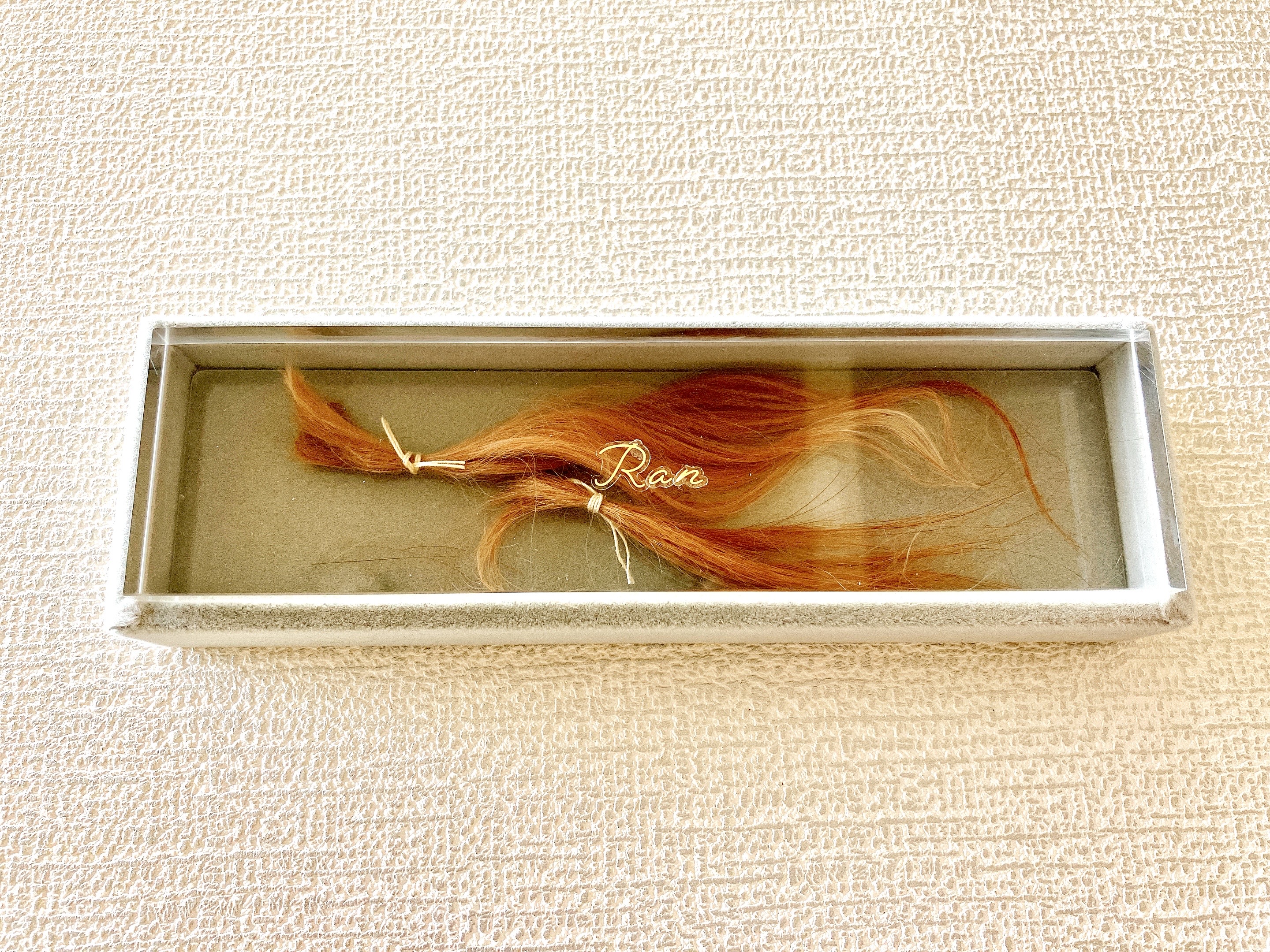 愛犬の遺毛ケースのカバー