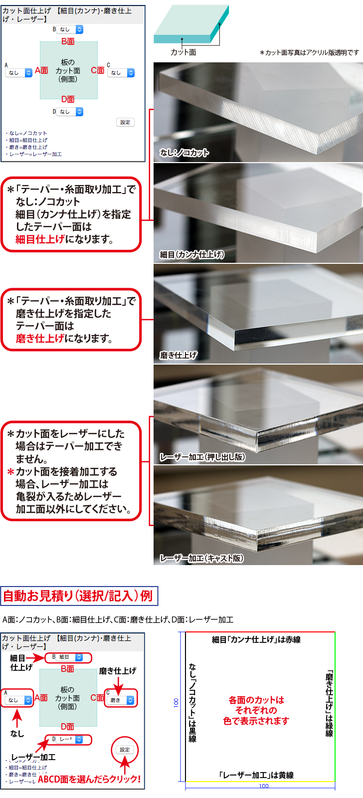 日本製 ファンタレックス アートシリーズ アクリル板(キャスト板) A-23M(片面マットタイプ) 厚み5mm 1100X1300mm(業務用) - 2