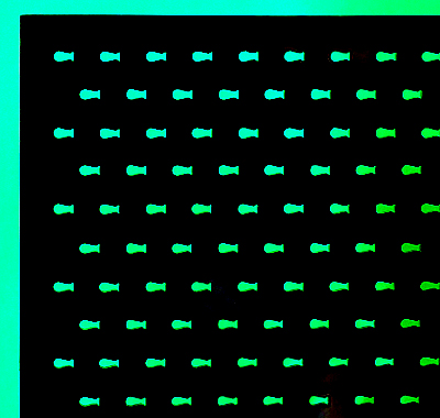 オリジナル アクリルパンチングボード 黒(押出し)(魚型穴) 板厚(3ミリ)450×600 穴サイズ(縦3ミリ、横6ミリ)穴ピッチ(13ミリ/15ミリ)