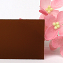 塩ビ板 カラー 半透明 カピロンK-7222 コーヒーブラウン 板厚(1ミリ)450×600