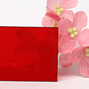 塩ビ板 カラー 透明 カピロンK-7110 赤 板厚(2ミリ)300×450